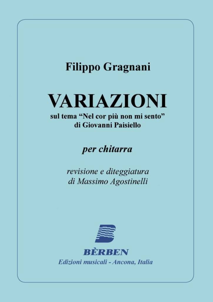 Variazioni Sul Teme 'Nel Cor Piu Non Mi Sento'